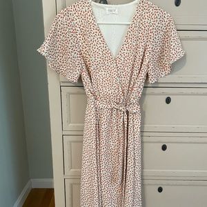 Sienna Sky High-low faux wrap dress size small